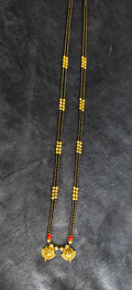 Traditional Double Line Black Bead Mangalsutra